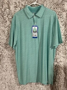 Hickey Freeman Mint Green Short-Sleeve Polo